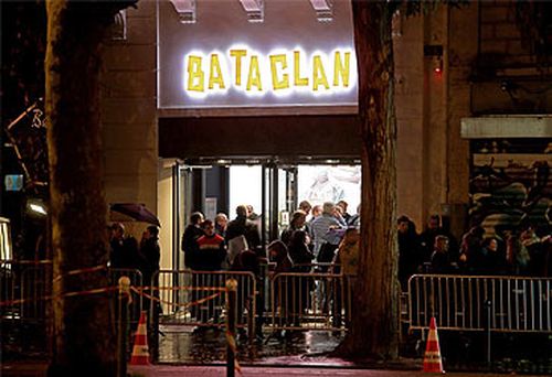 People outside Bataclan theatre (Getty)