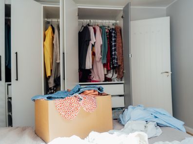 Decluttering and organising wardrobe