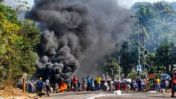 South Africa&#x27;s President Cyril Ramaphosa warned that continued protests and looting could further undermine the nation&#x27;s Covid-19 response and vaccination rollout.