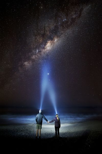 'Love Under the Milky Way'. Winner - Enjoying Nature