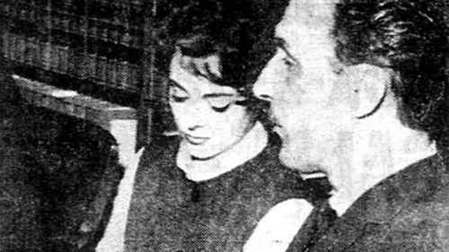 Fritz Johnson (Larry Bader) ikinci eşiyle birlikte.