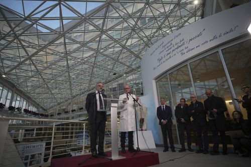 Vatican's health and hygiene office, Luigi Carbone (left); Surgeon Sergio Alfieri (right)