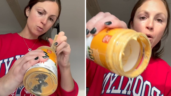 TikTok, Rachel Mansfield, peanut butter jar hack