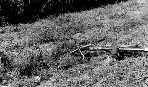 As they followed the route she'd taken towards their school, they found her bike and school bag abandoned in the street.