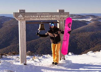 Thredbo Community Bell at Australia's highest ski lifted point