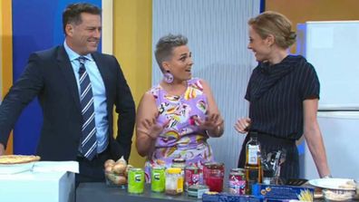 Jane de Graaff shows Today Show hot to cook with tinned food