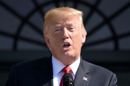 US President Donald Trump has celebrated the release of new economic data, claiming the US is now the "economic envy of the entire world". Picture: AP