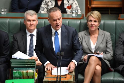 Shorten, pictured in parliament yesterday with deputy leader Tanya Plibersek, who has apologised for the cost and inconvenience of the by-elections. Picture: AAP