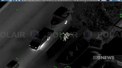 Police released these images of the alleged car chase today. (9NEWS)