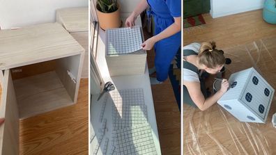 TikTok Ikea storage DIY hack upcycle