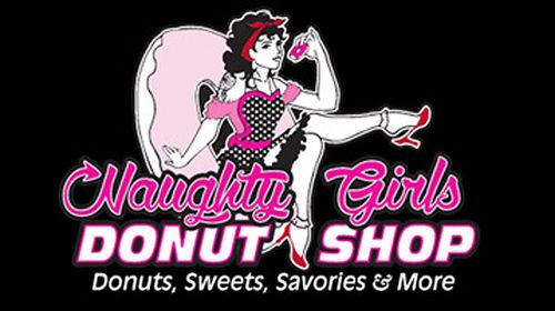 Naughty Girls Donut Shop's logo.