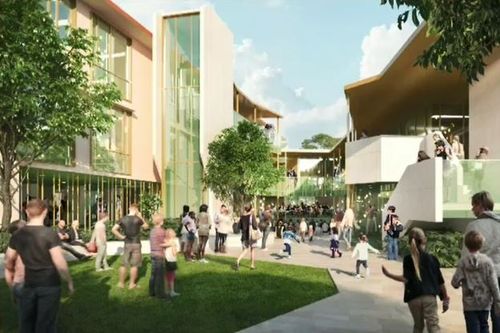 The new school will feature a performing arts centre, sports centre and playing fields. Picture: Supplied.