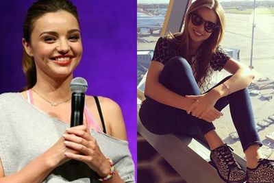 Also the face of Reebok, Miranda rocked the workout gear at a yoga event for Clear and wore some Reebok kicks at the airport. Busiest spokesmodel around!<br/><br/>Images: Instagram