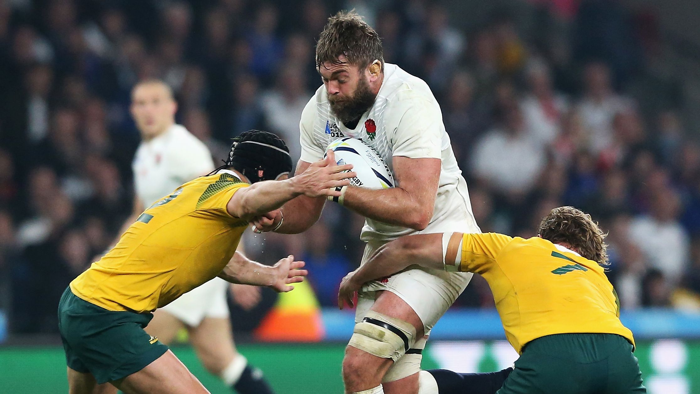 Geoff Parling during the 2015 Rugby World Cup at Twickenham.