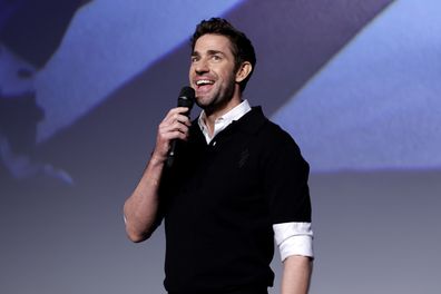 John Krasinski on stage during the UK Premiere of "IF" at Cineworld Leicester Square on May 07, 2024, in London, England. (Photo by John Phillips/Getty Images for Paramount Pictures)