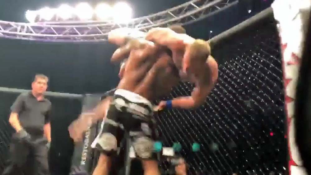 UFC veteran signs off with arm-breaking slam in retirement fight