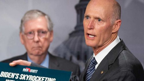 Rick Scott has announced he will challenge Mitch McConnell.