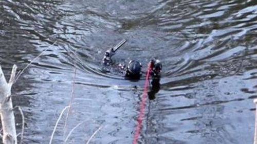 The firearm was located in the Queanbeyan River. (ACT Police)