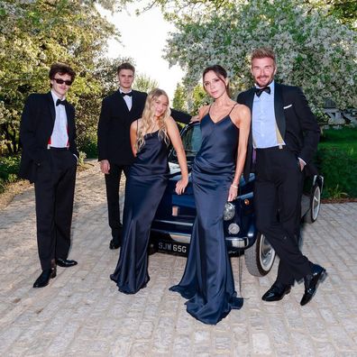 Romeo Beckham, Cruz Beckham, Harper Seven Beckham, Victoria Beckham, David Beckham