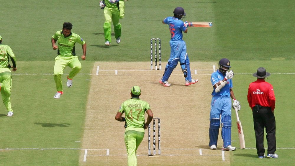 Pakistan and India clash during the ODI World Cup in Australia. (Getty) 