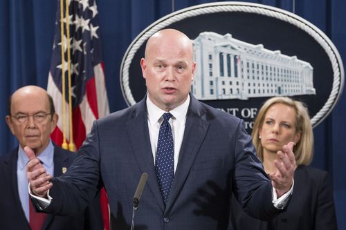 Acting Attorney General Matthew Whitaker