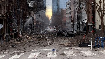 The aftermath of the Nashville bomb.