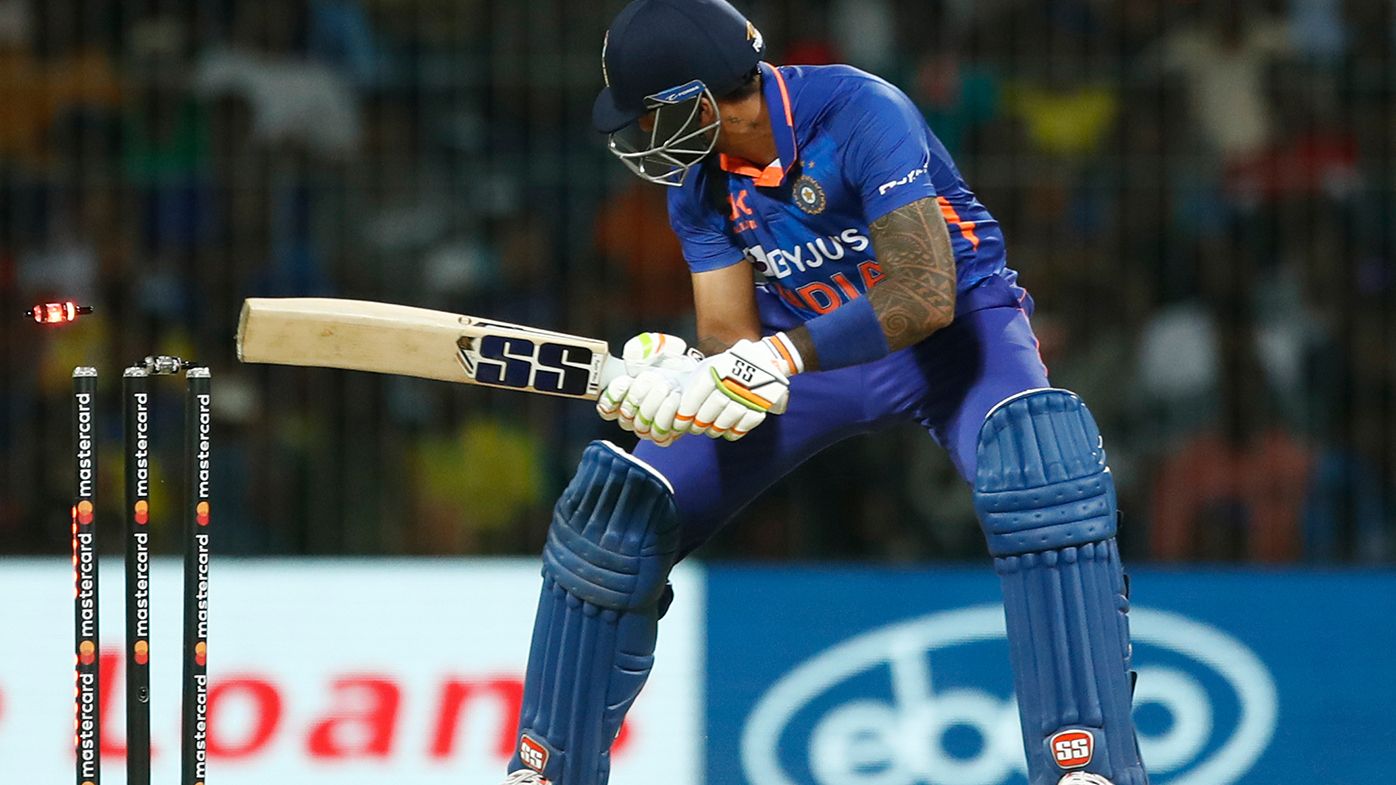 Indian gun Suryakumar Yadav sinks to historic low as Aussies claim ODI series