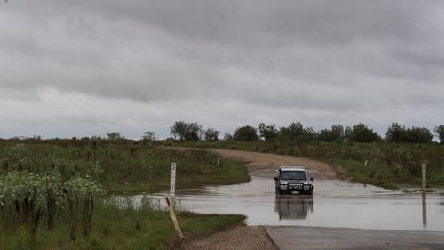 Millie Creek flooding, Millie, south of Moree. Northern Tablelands are expected to receive a month's rain in one day. 11th November 2021 Photo Louise Kennerley