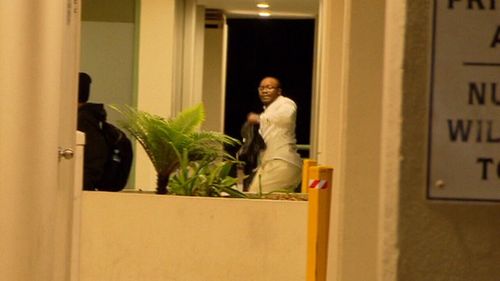 Bangura, who had previously claimed to suffer injuries that limited his movement, seen running from A Current Affair.