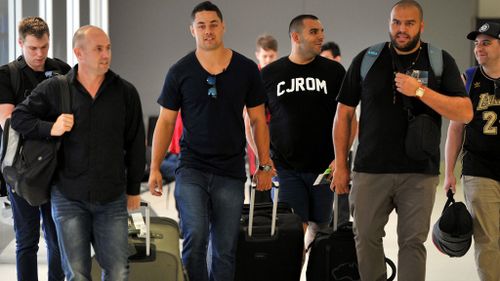 Hayne leaving for the US yesterday to pursue his NFL dreams. (AAP)