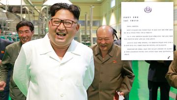President Donald Trump has tweeted a letter him from North Korean leader Kim Jong Un heralding "epochal progress" in US-North Korea relations. Picture: AP