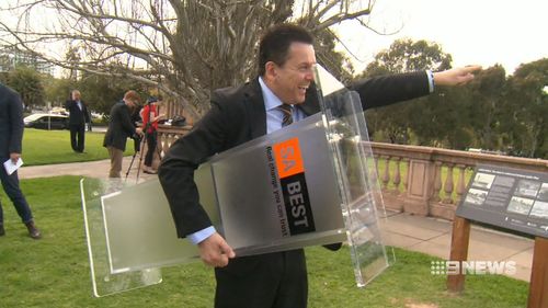 Mr Xenophon's SA Best secured 17.6 percent in the poll. (9NEWS)