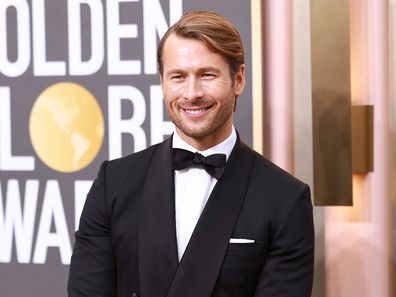 Glen Powell attends the 80th Annual Golden Globe Awards