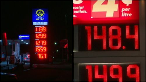 Petrol prices varied greatly across Sydney's suburbs last night. (9NEWS)