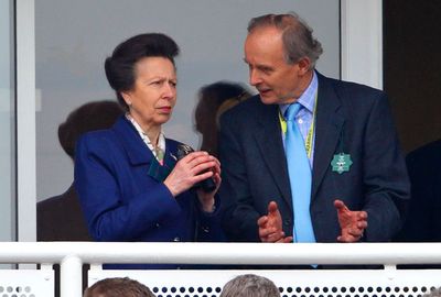 Princess Anne chose something a little less bright to wear.