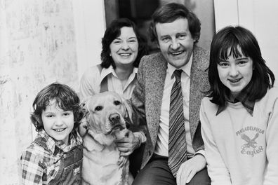 Richard Briers, Ann Davies, Lucy Briers and Kate Briers in 1978