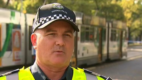 Detective Sergeant Mark Amos said police will investigate why the driver turned in front of a moving tram. (9NEWS)