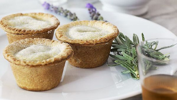 Rhubarb pies and lavender ice-cream