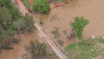Floodwaters in NSW.