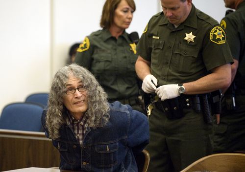 Serial killer Rodney Alcala appears in a California courtroom in 2010. Alcala was sentenced to death for killing four women and a girl in the 1970s. 