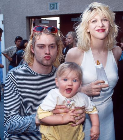 Kurt Cobain, Courtney Love and Frances Bean