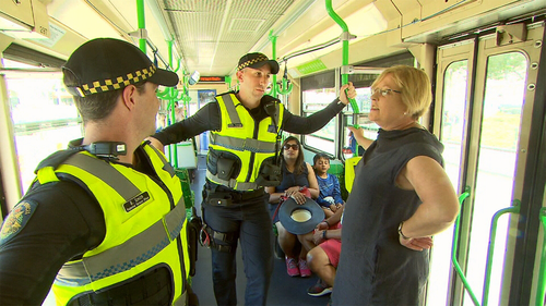 PSOs on trams as security beefed up for the Australian Open.