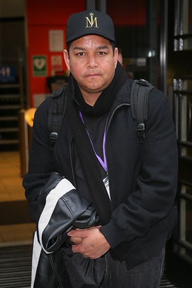 Michael Jackson's nephew Taj Jackson seen leaving BBC Radio Two Studios after speaking out about the 'Leaving Neverland' documentary on March 06, 2019 in London, England. 