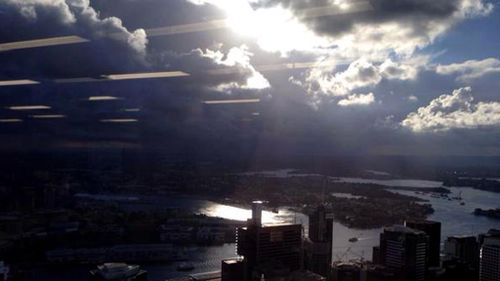 The storm rolls in over Sydney. (Twitter - @zackistle)