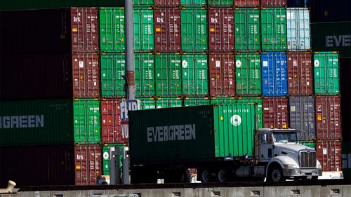 A massive backlog of shipping containers at the Port of Los Angeles is emblematic of the supply chain issues in the US right now.