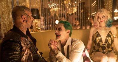 Margot Robbie and Jared Leto star in Suicide Squad.