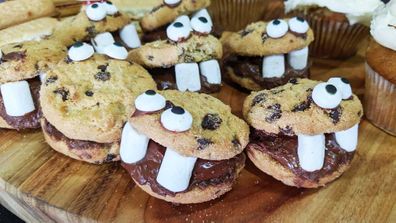 Halloween cookie monsters