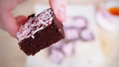 Hidden black bean brownies