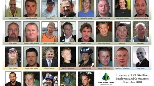 Victims of the Pike River Mine tragedy.
