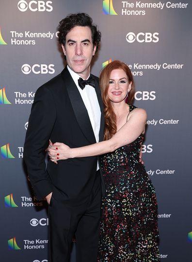  Sasha Cohen and Isla Fisher attend the 45th Kennedy Center Honors ceremony at The Kennedy Center on December 04, 2022 in Washington, DC. 